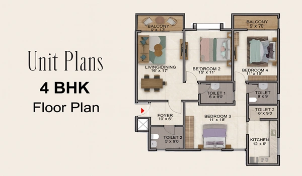 Bhartiya City Nikoo Homes Bellahalli Floor Plan
